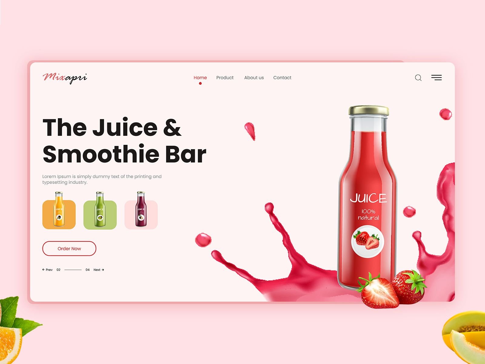 Soft Drinks UI|UX Designs - Ulti