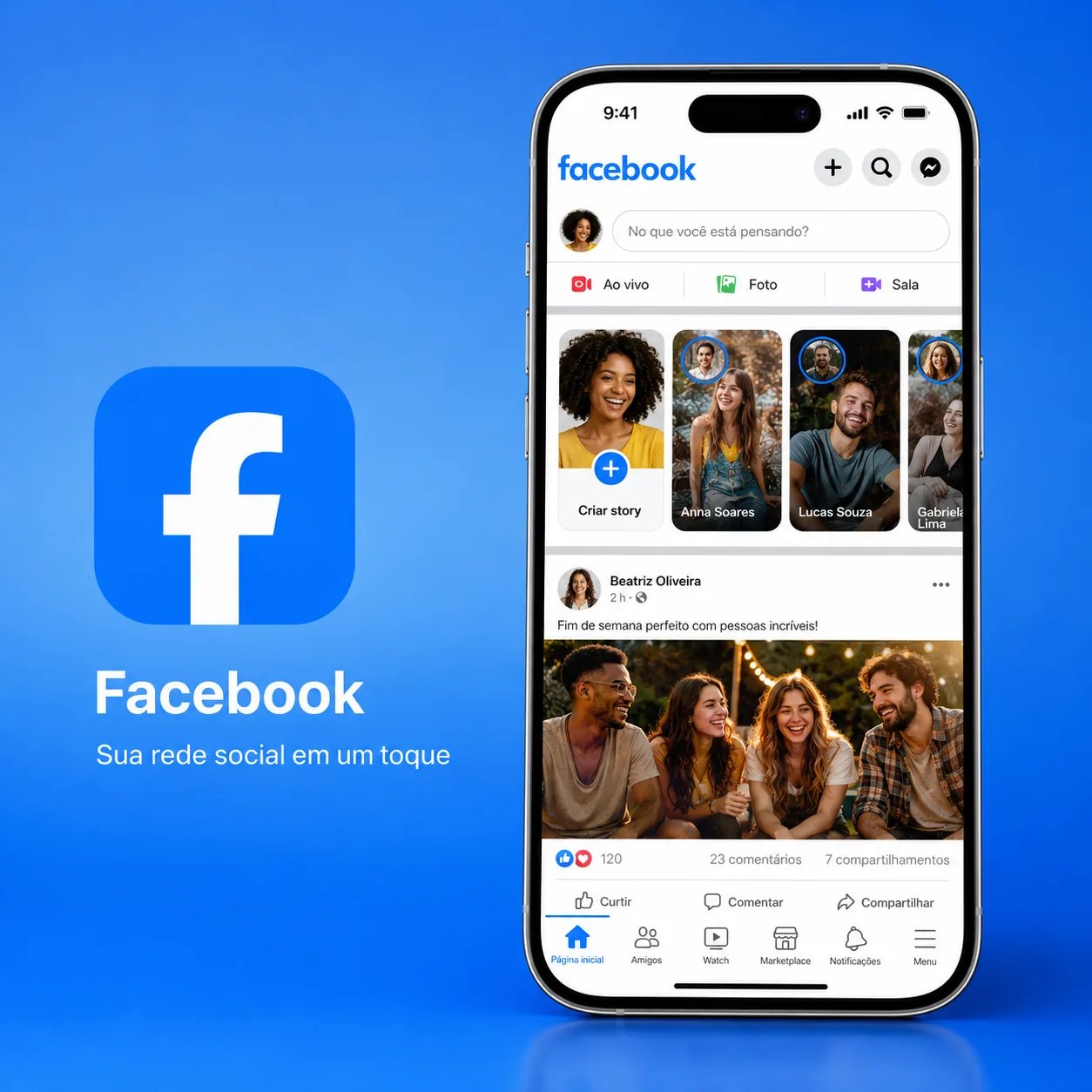 Imagem 1 da apresentação de Facebook